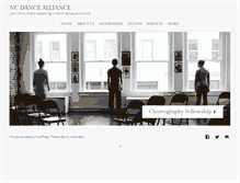 Tablet Screenshot of ncdancealliance.org